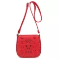 Hollow Out Flower Women Bag Hi Quity Pu Leather Mesger Bags Weave Oulder Crossbody Bag 9l06