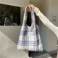 Canvas Tote Oer Bag For Women Large Woman Cn Cloth Oulder Ng Bags Striped Fe Handbags Eco Beach Travel