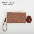 พร้อมส่ง กระเป๋าสะพายไหล่/สะพายข้าง แฟชั่น ผู้หญิง STARCATE-S202 กระเป๋าสตางค์ใบยาว หนังPU ช่องเยอะใส่ของได้เยอะ แบบใหม่