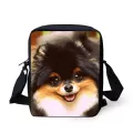 Instantarts Cute Anim Pomeranian Dog Print Women Mini Crossbody Bags Hi Quity Fe Mesger Bag Brand Designer Handbags