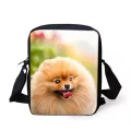 Instantarts Cute Anim Pomeranian Dog Print Women Mini Crossbody Bags Hi Quity Fe Mesger Bag Brand Designer Handbags