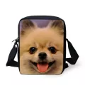 Instantarts Cute Anim Pomeranian Dog Print Women Mini Crossbody Bags Hi Quity Fe Mesger Bag Brand Designer Handbags