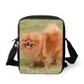 Instantarts Cute Anim Pomeranian Dog Print Women Mini Crossbody Bags Hi Quity Fe Mesger Bag Brand Designer Handbags