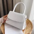 H25 White Sml Square Bag Oulder Bag Women Retro Cr Handbags Designer Brand Handbag Mesger Crossbody Bags Sac