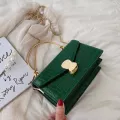 Crocodile Flap Crossbody Bag For Women Pu Leather Oulder Bags Retro Leather Stone Pattern Handbag Se Phone Bag 20
