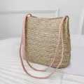 Bucet Straw Beach Bags Vintage Wen Oulder Bohian Mmer Handbag Women Tote Designer Brand Big