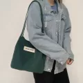 Women Canvas Oulder Oer Bag Nylon Waterproof Students Handbags Cn Cloth Eco Fabric Tote Ng Bag For Girl
