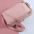 Solid Cr Large Capacity Phone Bag Pu Leather Oulder Bag Brand Ladies Crossbody Bags For Women Lady Mesger Bag