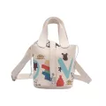 Creative Leather Crossbody Bag Classic Texture Cate Design Chic Women Graffiti Mini Tote Oulder Fe Handbag