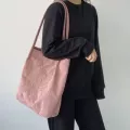 New Corduroy Oer Canvas Tote Bag For Women Large Bags Er The Oulder Ng Eco Cn Cloth Oers Pop Handbag