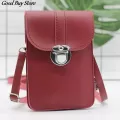 Women Leather Phone Se Bag Touch Screen Smartphone Wlet Oulder Straps Handbag Clutch Mini Mesger Bags Girl Card Pocet