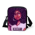 Forudesigns Melanin Pn Bags For Women Afro B Girls Magic Pattern Oulder Bags Fe Handbags Ladies Sml Flaps
