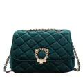 Velvet Crossbody Bag For Women Mini Mesger Bag Retro Ning Handbag Chain Oulder Bags Sml Se Fe Bols