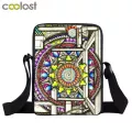Hamsa Fatima Hand / Manda Flower Print Mini Mesger Bag Women Handbag Teenager Girl Sml Oulder Travel Bags Crossbody Bag
