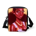 Forudesigns Melanin Pn Bags For Women Afro B Girls Magic Pattern Oulder Bags Fe Handbags Ladies Sml Flaps