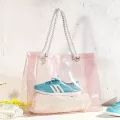 Etya Travel Handbag Women Daily Use Tote Fe Pvc Transparent Storage Ng Bags Large Capacity Oulder Beach Bag