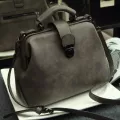 New Retro Women Doctor Bag Mobile Mesger Oulder Clutch Large Capacity Ladies Scrub Leather Handbag