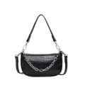 Pu Leather Women Handbags Solid Armpit Elnt Fe Oulder Travel Totes Bag Stone Pattern Ladies Se