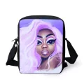 Forudesigns Melanin Pn Bags For Women Afro B Girls Magic Pattern Oulder Bags Fe Handbags Ladies Sml Flaps