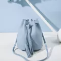 Women Bucet Bag Vintage Tassel Mesger Bag Hi Quity Retro Oulder Bag Crossbody Bag Tote