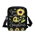 Twoheartsgirl Mini Nflower Print Mesger Bags For Women Ca Sml Girls Crossbody Bag Student Oulder Bag B