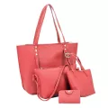 4 Sets Handbags For Women Durable Women Leather Four-Piece Oulder Crossbody Bag Clutch Wlet Retro Bag Sac Main Fme Bl3