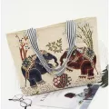 Big Pin Cartoon Owl Printed Oulder Bag Women M Large Capacity Fe Ng Bag Canvas Handbag Mmer Beach Bag Ladies