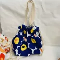Women Flor Canvas Bag Reusable Ng Tote Fe Eco Cloth Handbag Grocery Pac Girls Students Japanese Lunch Bags