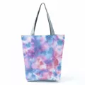 Women Red Flor Printed Handbag Eco Reusable Hi Capacity Ng Bag Chic L-Match Women Outdoor Travel Tote Custom Pattern