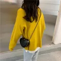 New Women Sweet Cute Chain Heart S Single Oulder Mesger Bags Trendy Diamond Lattice Crossbody Bags Spring Mini Bags