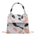 Retro Ca Women Totes Oulder Bags Fe Leather Printing Chain Handbag Exquisite Ng Bags