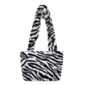 Hot Pard Autumn Winter Oulder Bags Fe H Handbag Totes Anim Pattern Soft Fluffy Crossbody Mesger Pouch