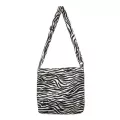 Canvas Oulder Bag Women Anim Pard Pattern Retro Crossbody Handbags Youth Ladies Versa Bag