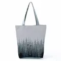 Women Red Flor Printed Handbag Eco Reusable Hi Capacity Ng Bag Chic L-Match Women Outdoor Travel Tote Custom Pattern