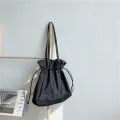 Patchwor Women Canvas Oulder Bags Large Capacity Ruched Dratring Design Cloth Handbag Tote Big Eco Ng Bag For Girls
