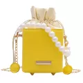 Square Box Oulder Bag Women Fe Dratring Pearl Chain Handbag Mini Elnt Ladies Tote Bag Sac Bandoulire Fme