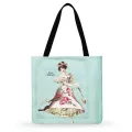 Vintage Baroque Art Print Tote Bag Women Ca Tote Ladies Oulder Bag Foldable Ng Bag Outdoor Bag Beach Tote Handbags