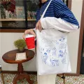 Women Tote Fe Ca Oulder Bag Ladies Canvas Handbag Hi Capacity Foldable Lipstic Celhone Storage Ng Bag