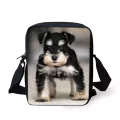 Instantarts Cute Anim Schnauzer Dog Print Girls Mini Crossbody Bags Brand Designer Oulder Bag Women Mesger Bag