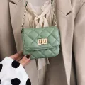 Luxury Brand Sml Crossbody Bags Women Quity Pu Leather Fe Designer Handbags Ladies Lattice Oulder Mesger Bag