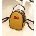 Red Cherry Sd Pu Leather Chain Oulder Bag Fruit Style Mini Phone Money Pouch Crossbody Bags Handbag For Women