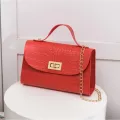 New Women Bags Crocodile Pattern Oulder Bag Trend L-Match Diagon Bag Mini Lady Sml Square Bag Fe Bag