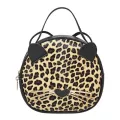 Yogodlns Cute Cat Oulder Bagpu Leather Sml Women Round Oudler Bag With Pard Oulder Bags Fe Crossbody Bag