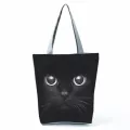 Outdoor Ca Tote B Cat Printed Tote Bag For Women Foldable Ng Bag Polyer Faric Bag Ladies Oulder Bag Custom
