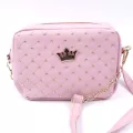 Isybob Women Bag Women Mesger Bags Rivet Chain Oulder Bag Hi Quity Pu Leather Crossbody Quiled Crown Bags