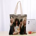 Custom Guns N Roses Tote Bag Women Canvas Fabric Bags Eco Reusable Ng Bags Traveg Beach Ca Useful Oulder Bag
