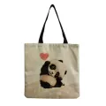 Le Panda Cartoon Cute Oulder Bag Reing Size Anim Ca Handbag Daily Travel Storage Custom Pattern En Bag