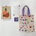 Women E Me Tote Bag Classic Texture Cate Creative Design Chic Flower Brdery Sml Handbag Ladies Girl Beach Pouch
