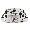 Women Girls Cartoon Cow Print Oulder Crossbody Bag Lady Tote Satchel Se Q1qa