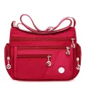 Women Oulder Mesger Bag Nylon Oxford Litweit Waterproof Zier Pge Large Capacity Travel Crossbody Bag